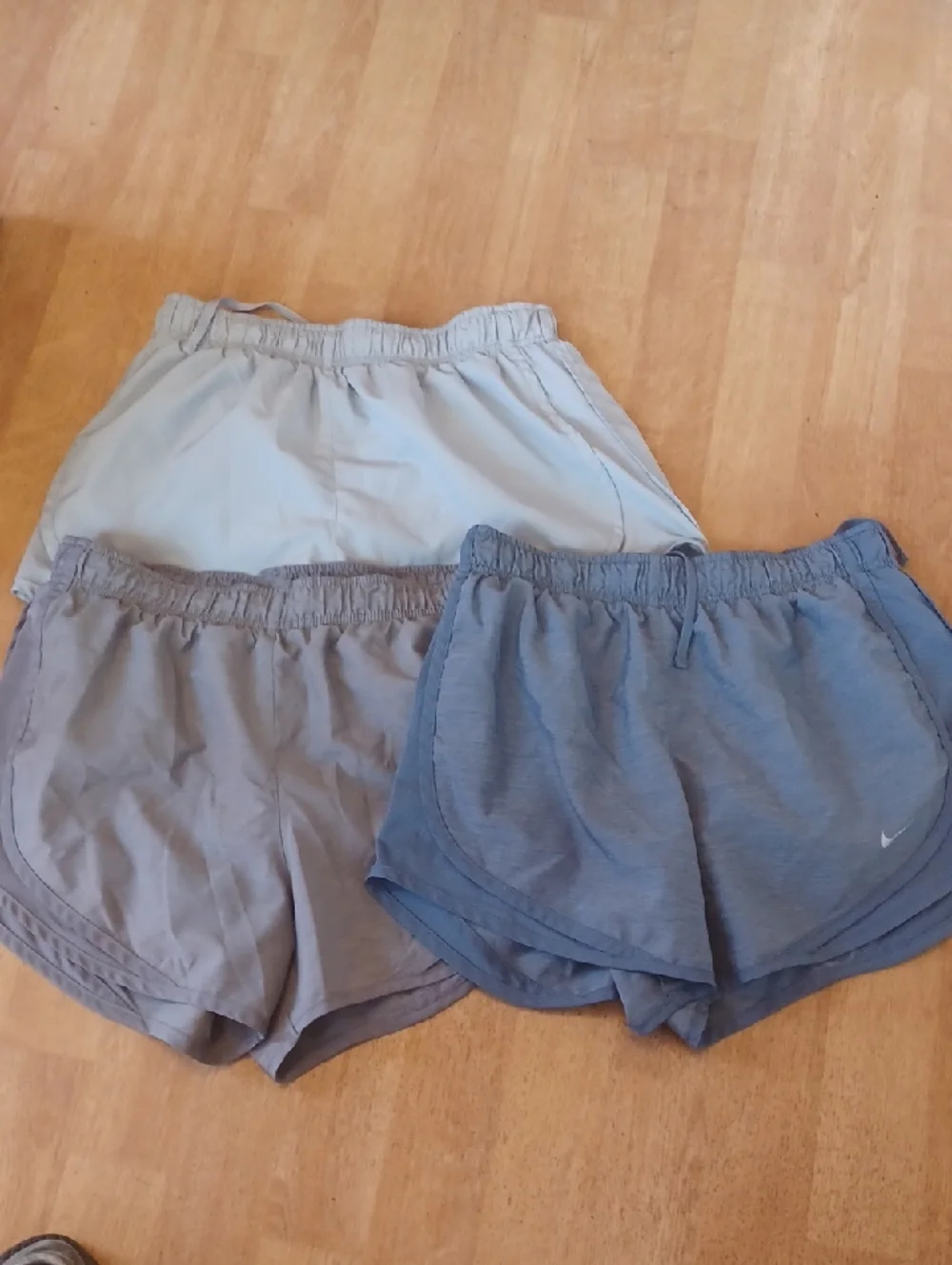Nike Women’s Grey Athletic Shorts - Pack of 3, Size Small
